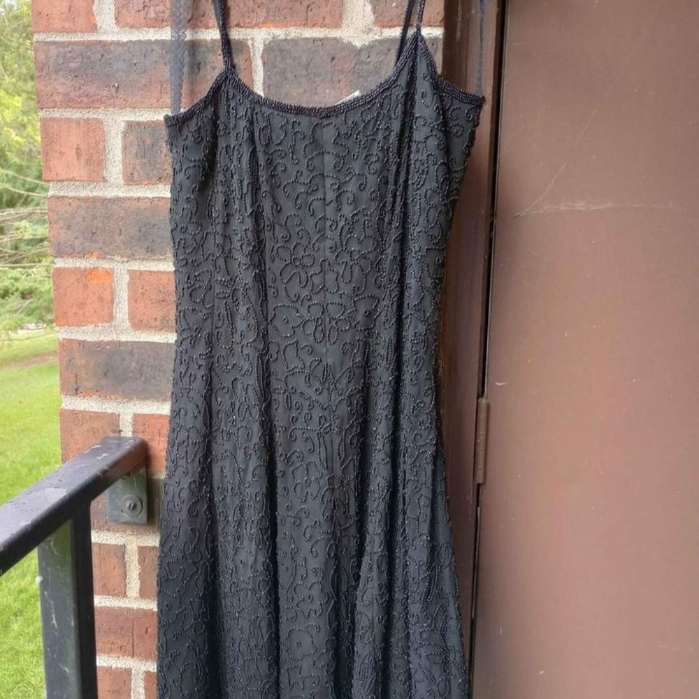 vintage 80's beaded Stenay dress 4